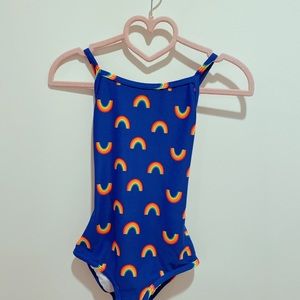 Hanna Andersson rainbow print bathing suit